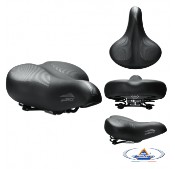 Siodło 061 AMERICA 265x215mm;Sprężyny;Czarne