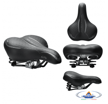 Siodło 1900 FUTURE Damskie;250x190mm;Sprężyny;Czarne