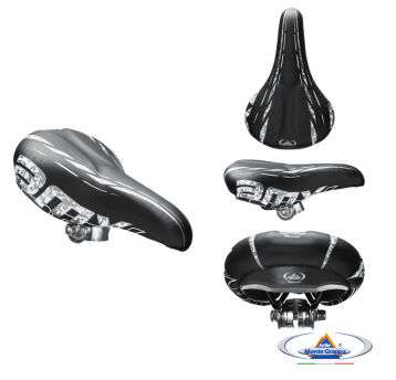 Siodło 301 BMX Junior;255x180mm;Czarno/Szare