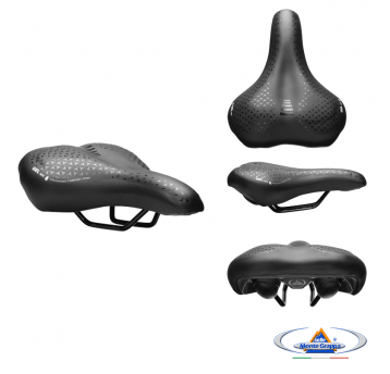Siodło 6200GEL ASOLA Żelowe;265x195mm;Czarne