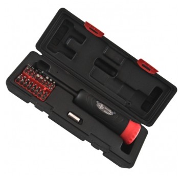 Śrubokręt SC-269D Dynamometr.1/4";1-5NM;Zestaw