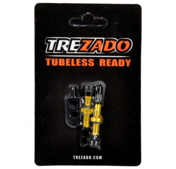 Zawór TREZADO Presta 34mm d/Tubeless;2szt;GD