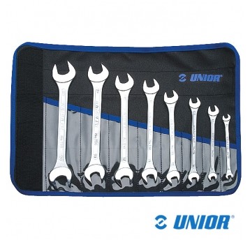 Zestaw kluczy płaskich UNR-110/1CT dwustr.;Etui