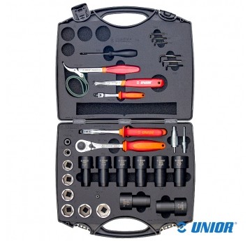 Zestaw narzędzi UNR-1704 d/Amortyz.;30el.;Skrzynka
