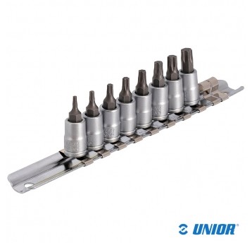 Zestaw nasadek UNR-187HTXP8 1/4";Torxy;8szt