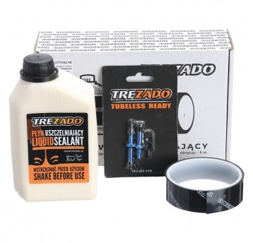 Zestaw uszcz. TREZADO Tubeless Kit;26mm;FV34-NB